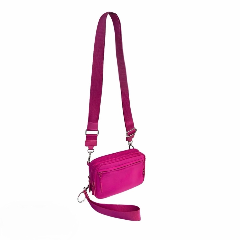 Vibrant Fuchsia Crossbody Bag